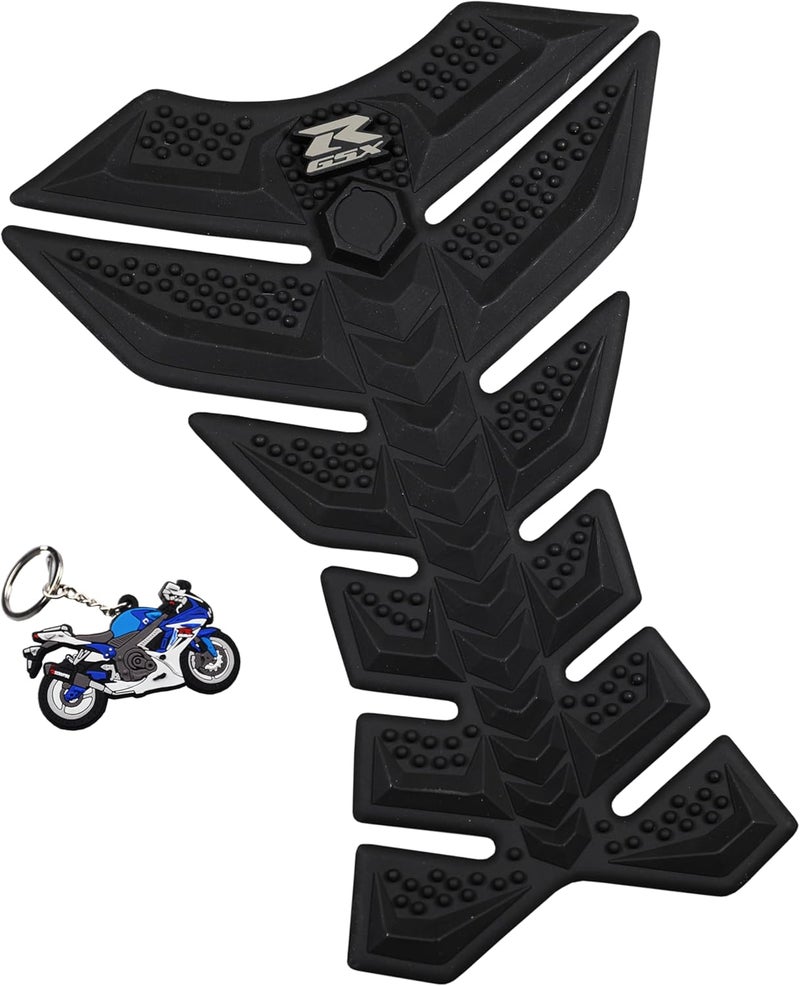 REVSOSTAR وسادة حماية جانبية مطاطية ثلاثية الأبعاد لخزان GSXR 750/600/1000 هايابوسا جيكسر باللون الرمادي - Image 1